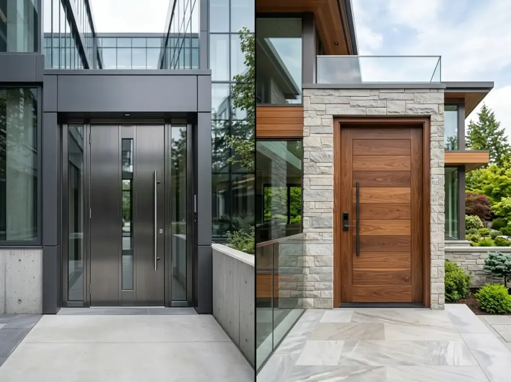 Steel Doors vs Wooden Doors for Modern Buildings